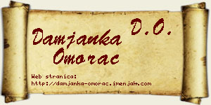 Damjanka Omorac vizit kartica